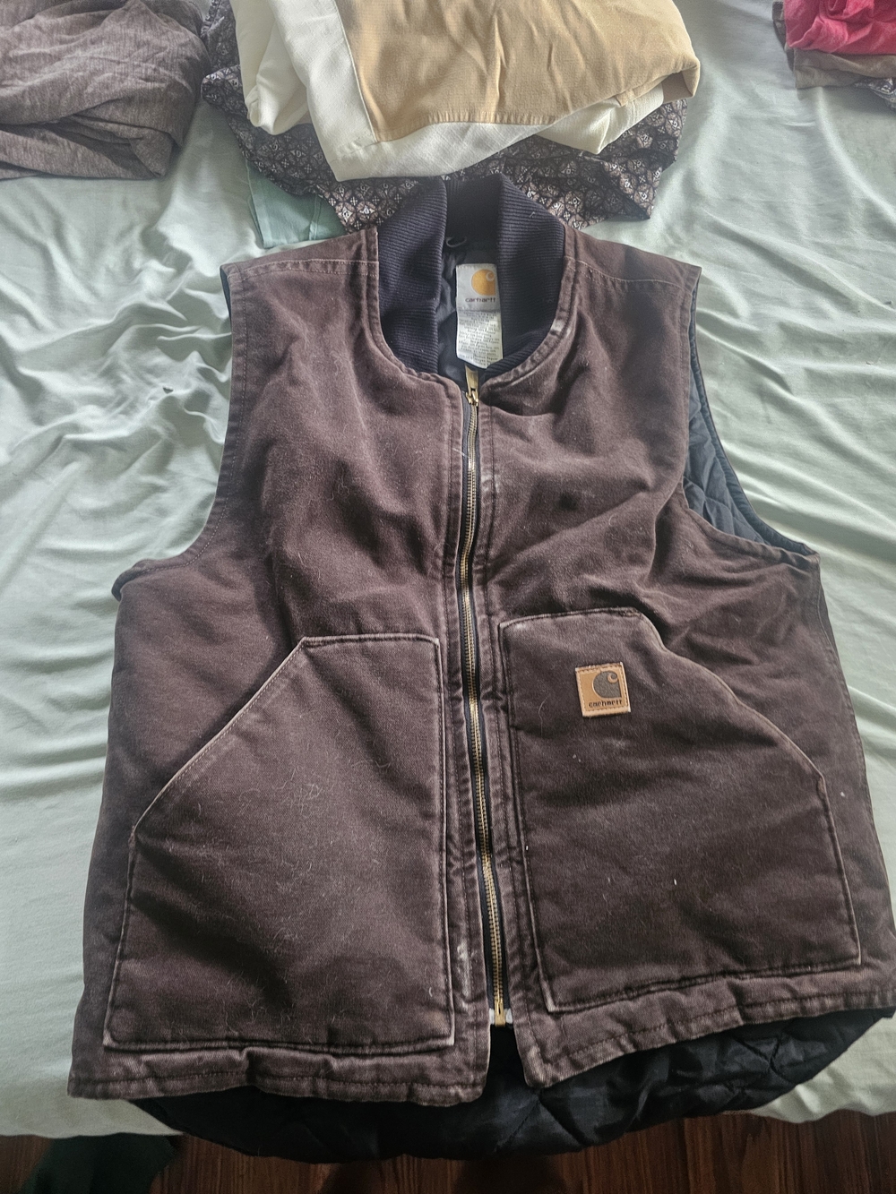Carhartt Brown Canvas Vintage Work Vest